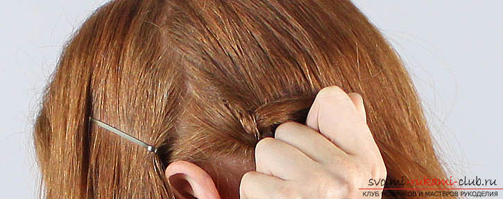 Spit on medium hair, tips and advice on braiding the spit-crown with their own hands .. Photo # 2