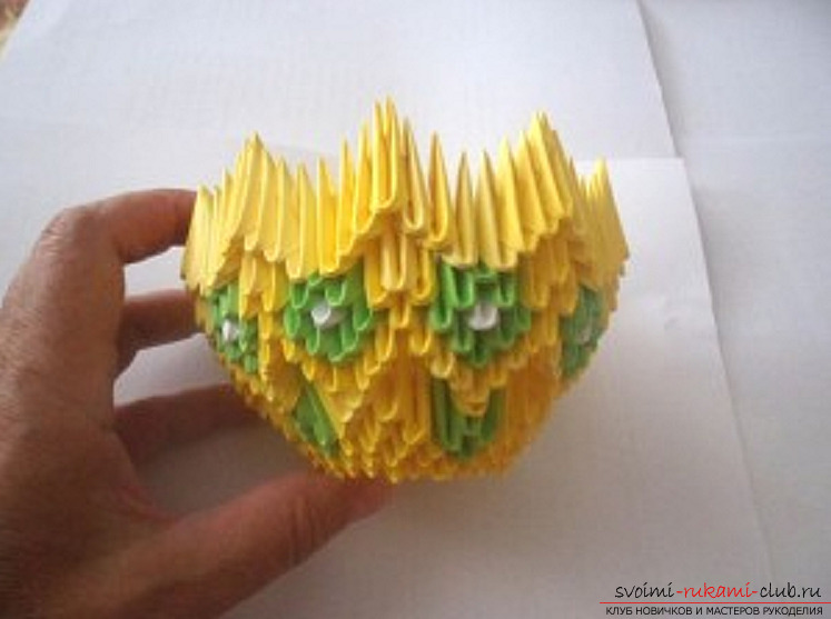 Modular origami vase. Picture №10