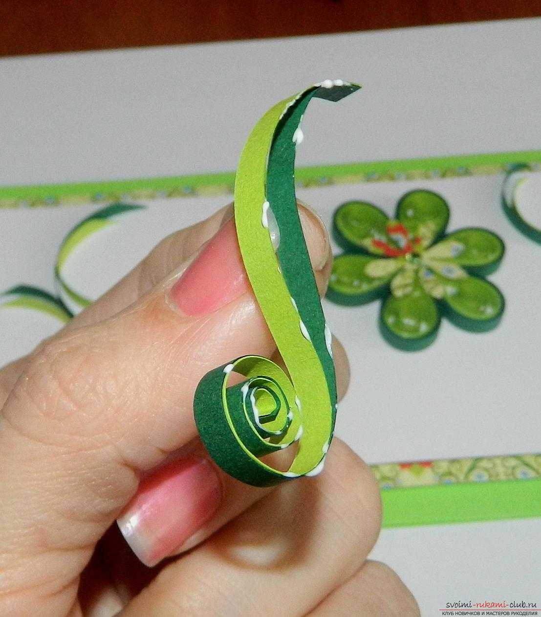 This master class will teach how to make postcards with your own hands in quilling technique .. Photo # 24