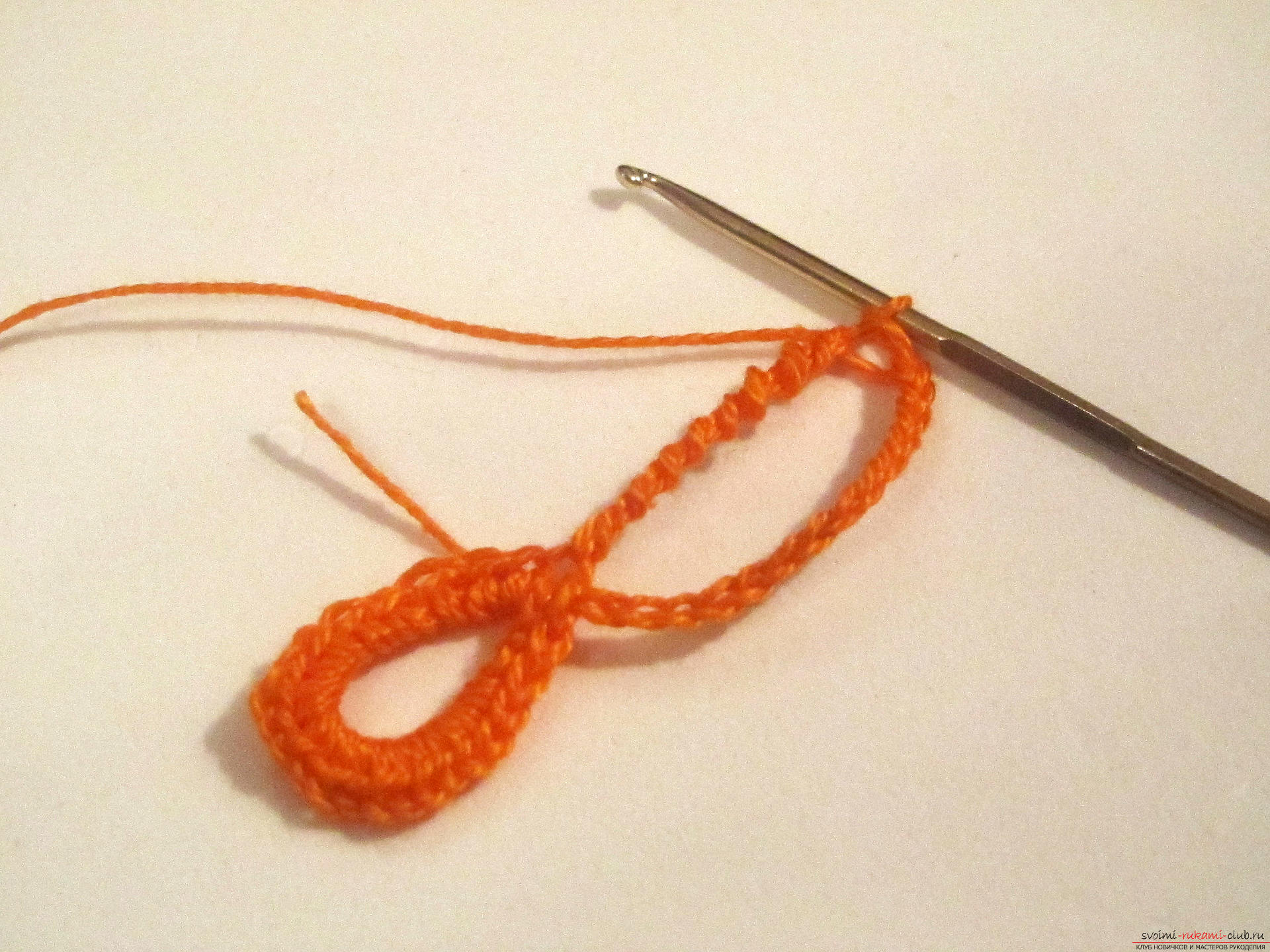 Master class with step-by-step photos and description will teach you how to knit a napkin even for beginners .. Photo # 7