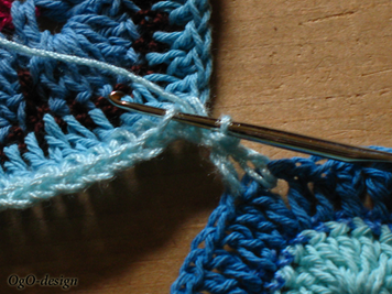 An interesting Master class on assembling six-sided motifs with a hook without breaking the thread. Picture №3