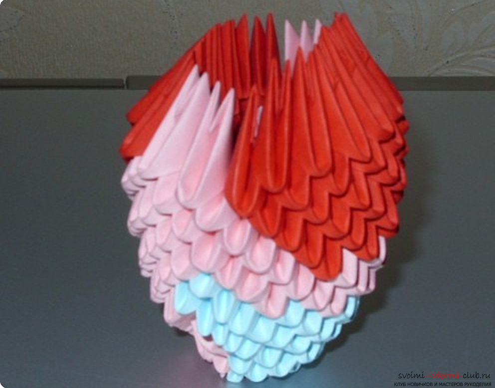 A parrot in a modular origami technique. Photo №57