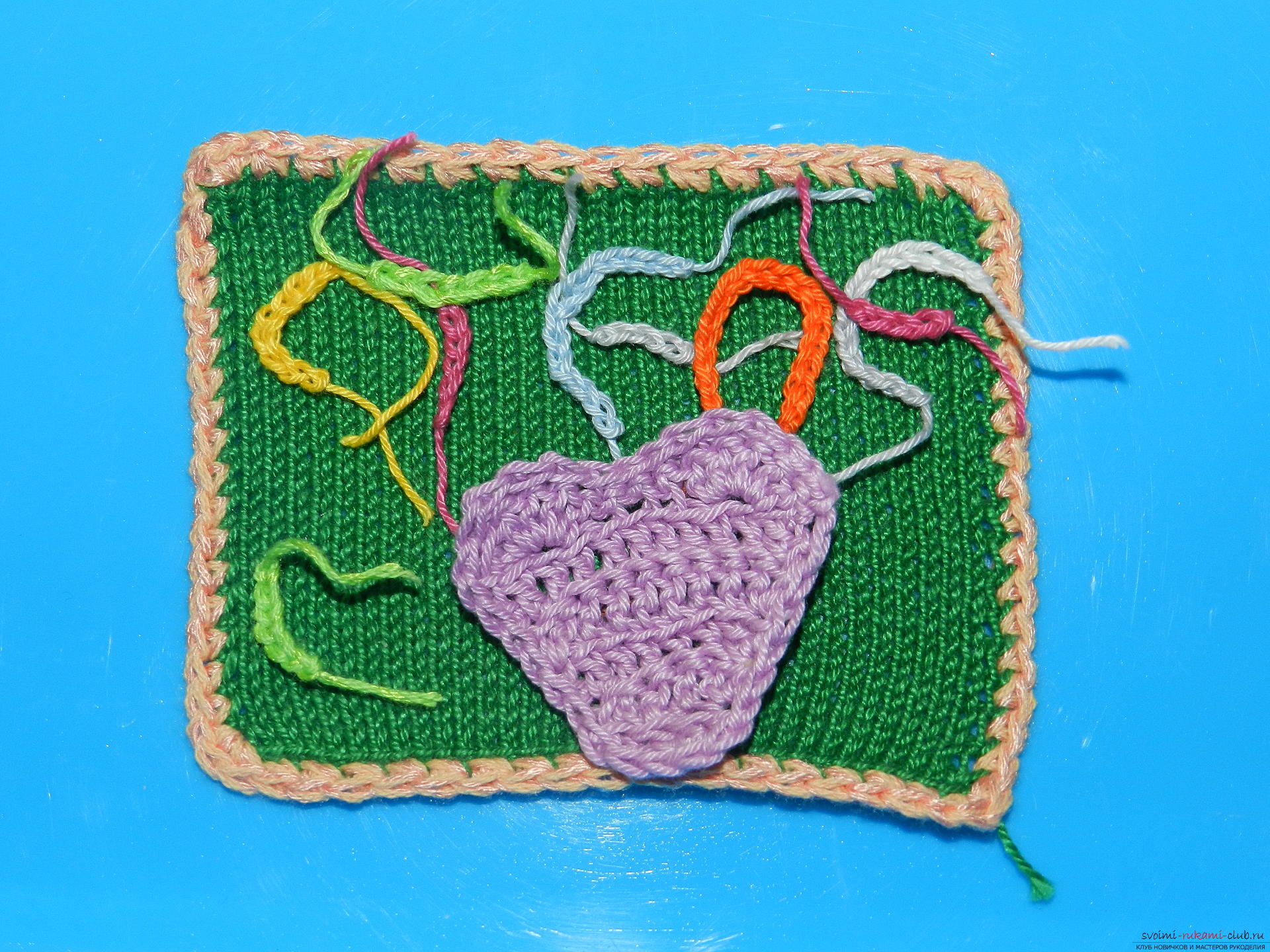 The master class will teach how to create a developing knitting cube for fine motor skills. Photo №5