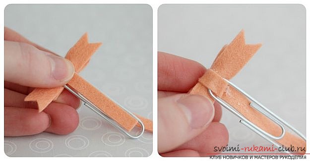 Picture how to sew bookmarks from felt. Photo number 12