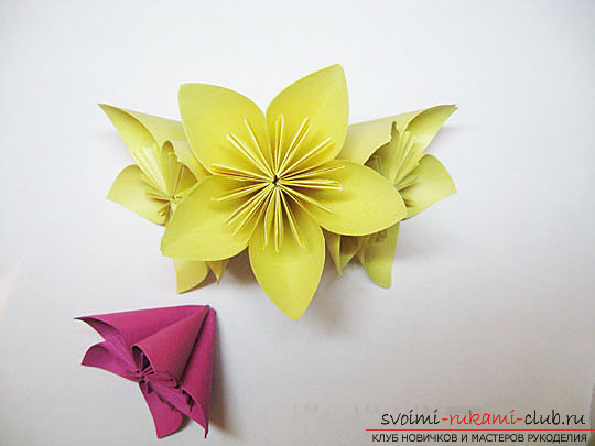 Ideas for origami flowers from paper. Photos of interesting works .. Photo # 2