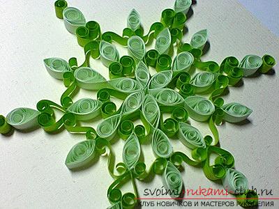 Snowflake style: Quilling for the new year. Photo # 2
