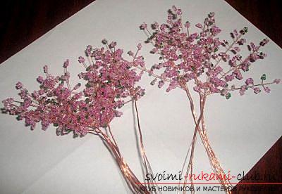 How to weave sakura from beads, detailed master classes with step-by-step photo and description .. Photo №38