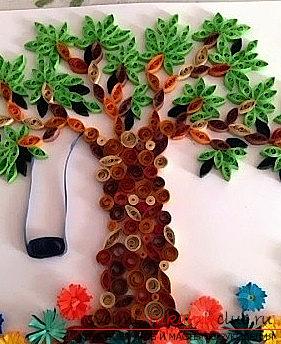 Crafts from quilling Christmas trees - how to make a hand-crafted quilling with your own hands. Photo №7