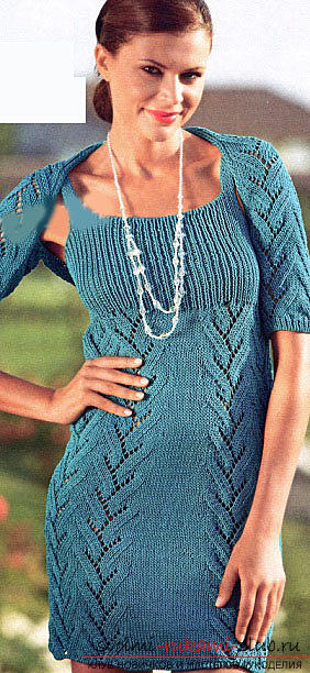 Learning to knit with knitting needles dresses from magazines is easy and fast. Photo №7