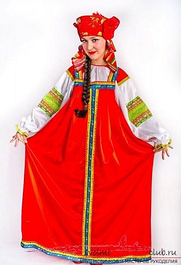 Pattern of Russian folk dress with his own hands. Photo №1