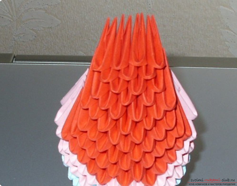 A parrot in a modular origami technique. Photo №64