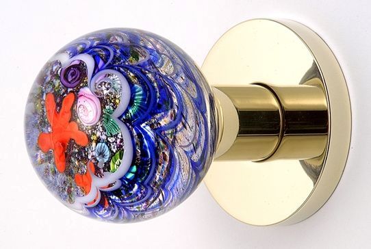 Murano glass knob handle