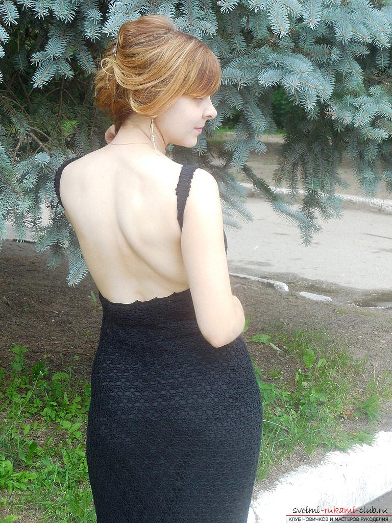 Black dress of 100% cotton. Photo №4