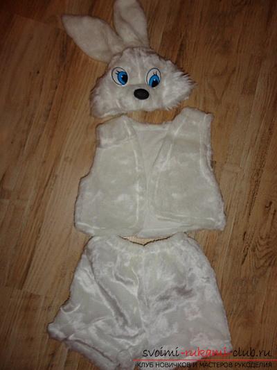 New Year costumes with their own hands, carnival costume for a boy, how to sew a hare suit for a boy with their own hands, tips, recommendations and step-by-step instructions .. Photo # 5