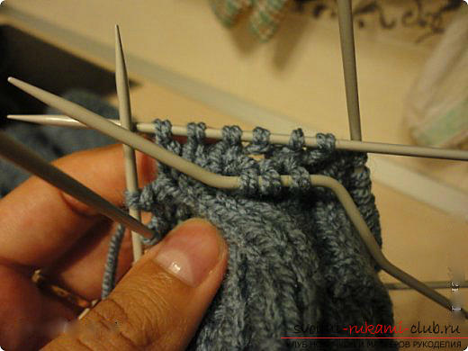 Master class for knitting mittens with knitting needles for women with photo and description .. Photo # 16