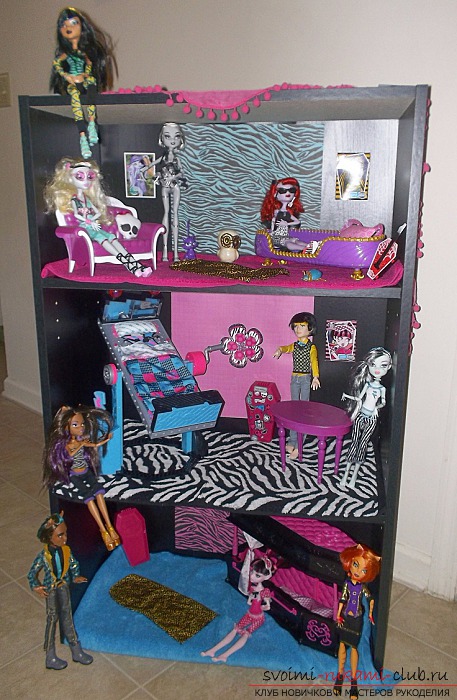 house for the Monster High with their own hands. Photo №4