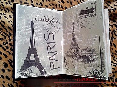 Paris notebook for the new year - a master class of scrapbooking techniques and photography. Photo №6