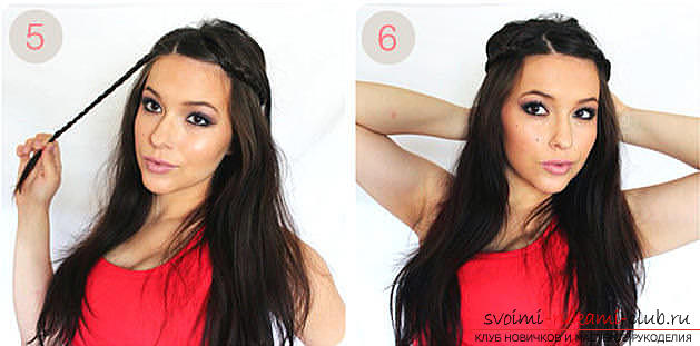 Master classes on creating hair styles for hair of medium length with their own hands. Photo Number 11