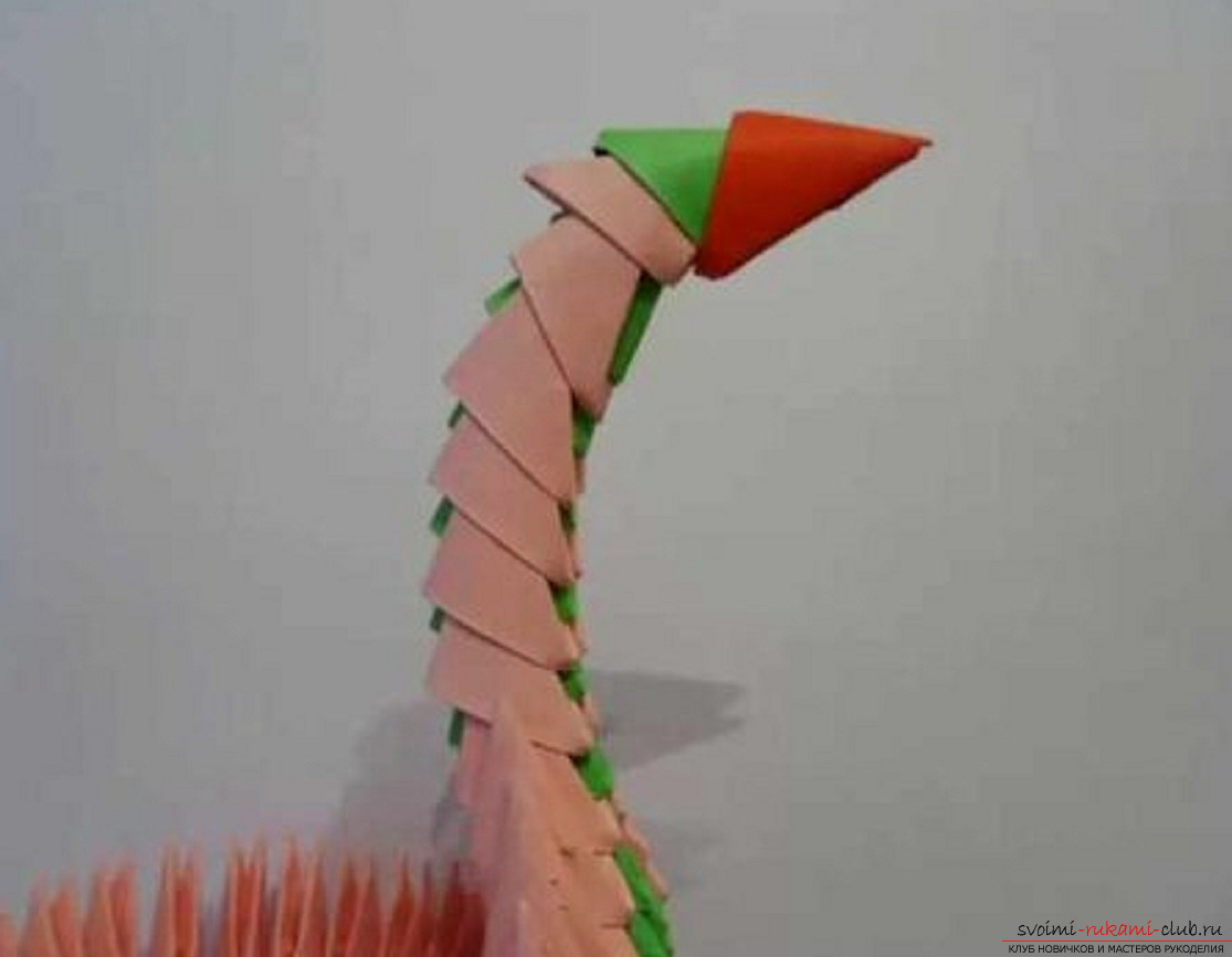 modular origami peacock. Photo №26