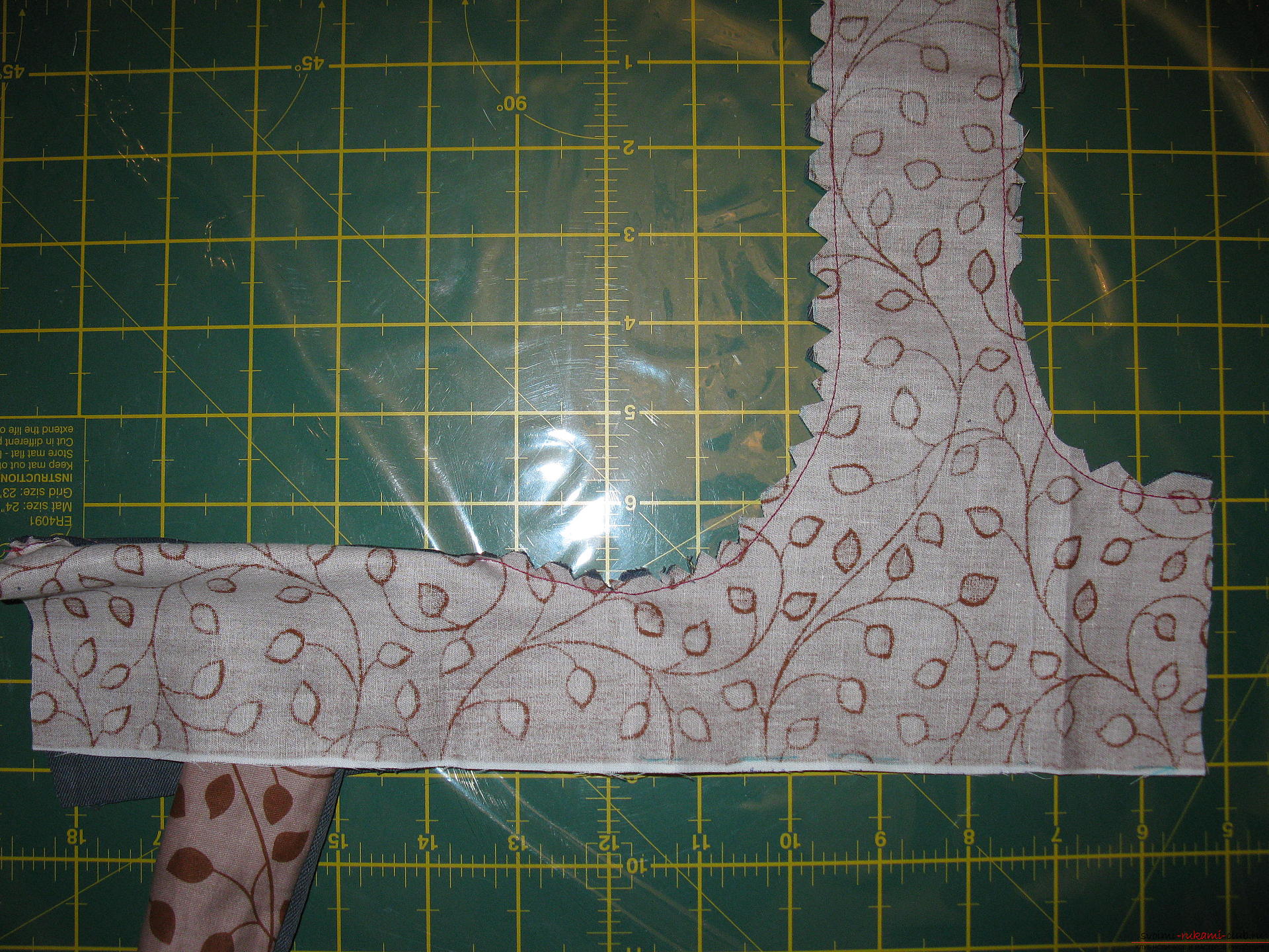 Step-by-step photos to the lesson on sewing a shopping bag. Photo №5