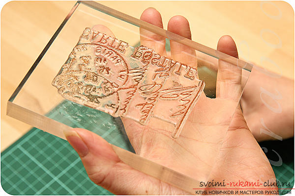 A beautiful stamp for scrapbooking with your own hands. Photo # 2