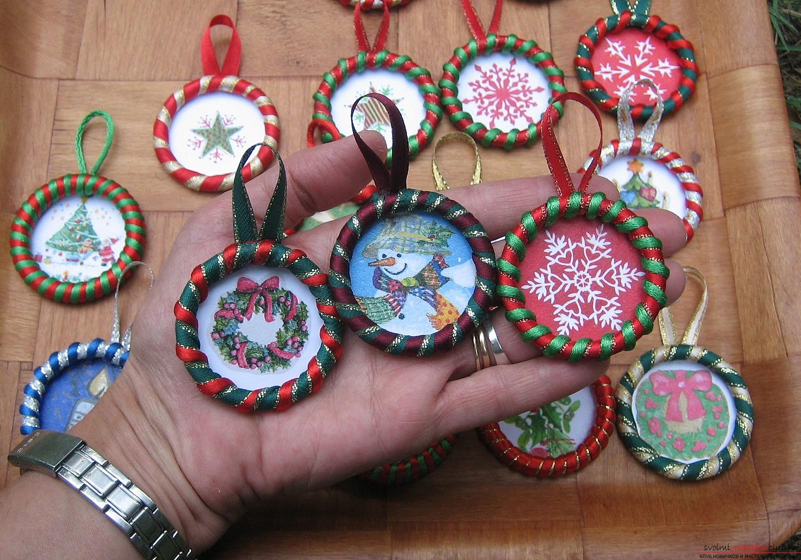 Toys-biscuits from polymer clay own hands - Christmas decorations. Photo №5