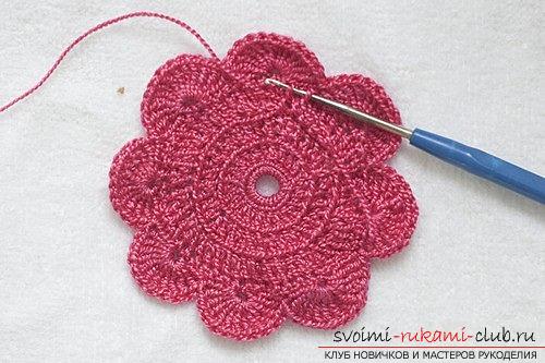 How to tie flowers with a crochet, tips and master classes with a photo .. Photo # 26