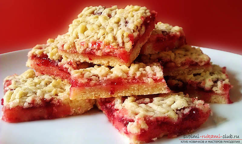 Pastry biscuits with jam. Photo №1