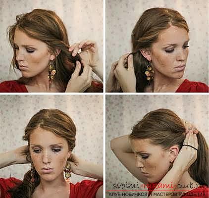 How to make beautiful hairstyles for medium length hair at home in a hurry. Photo №6
