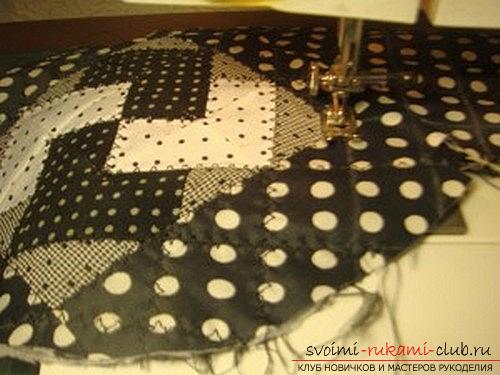 Sewing a cosmetic bag in patchwork technique. Photo №26