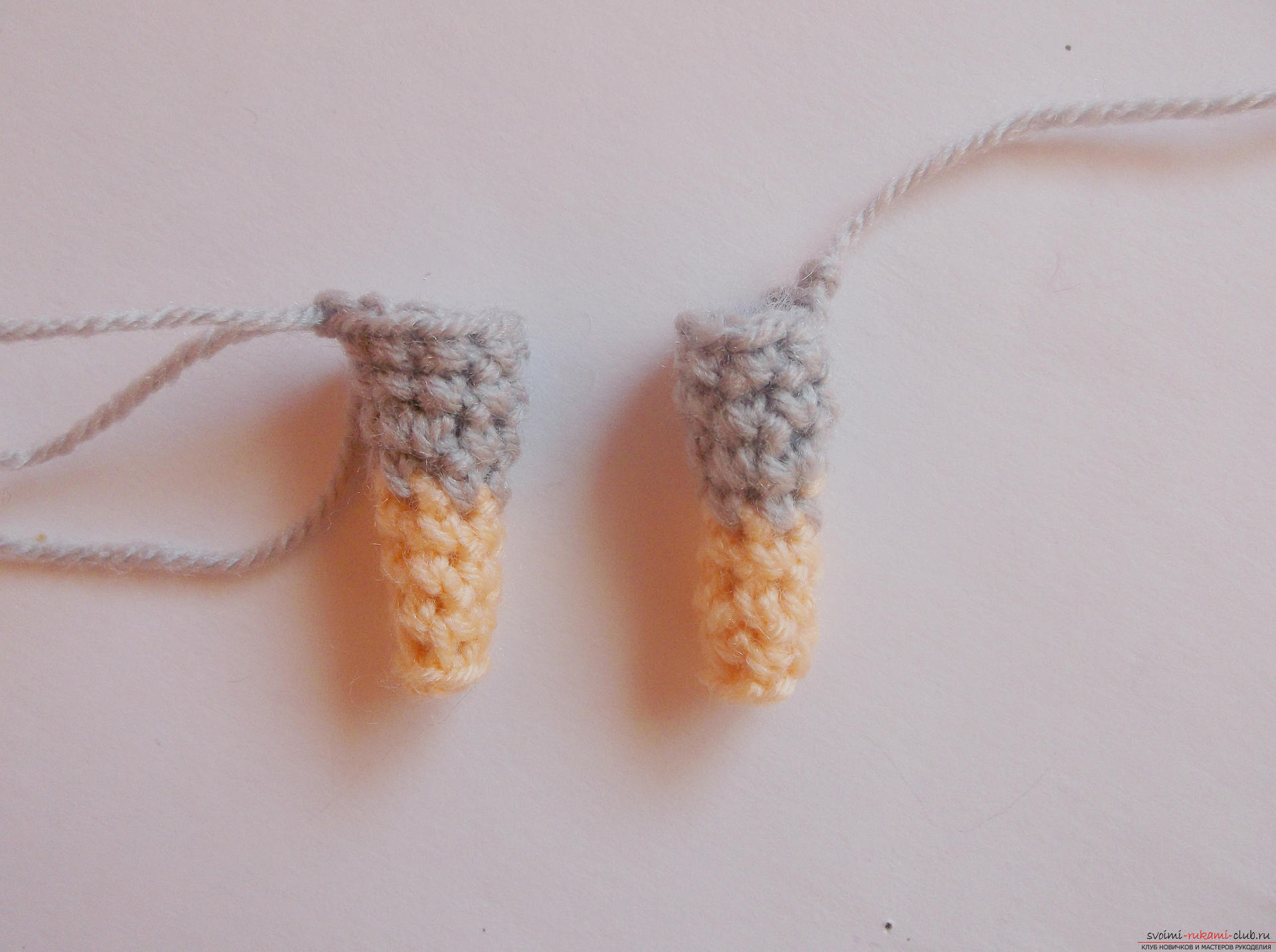 Photos for a lesson on crochet toys 