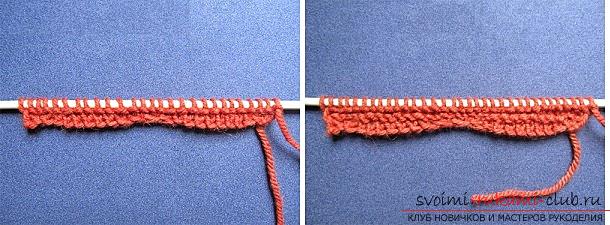 Jak robić na drutach pantofelki, opcje dziania na dwóch i pięciu szprychach, z szwem na podeszwie i na boku, bezszwową wersję, zdjęcia krok po kroku i opis. Zdjęcie nr 9