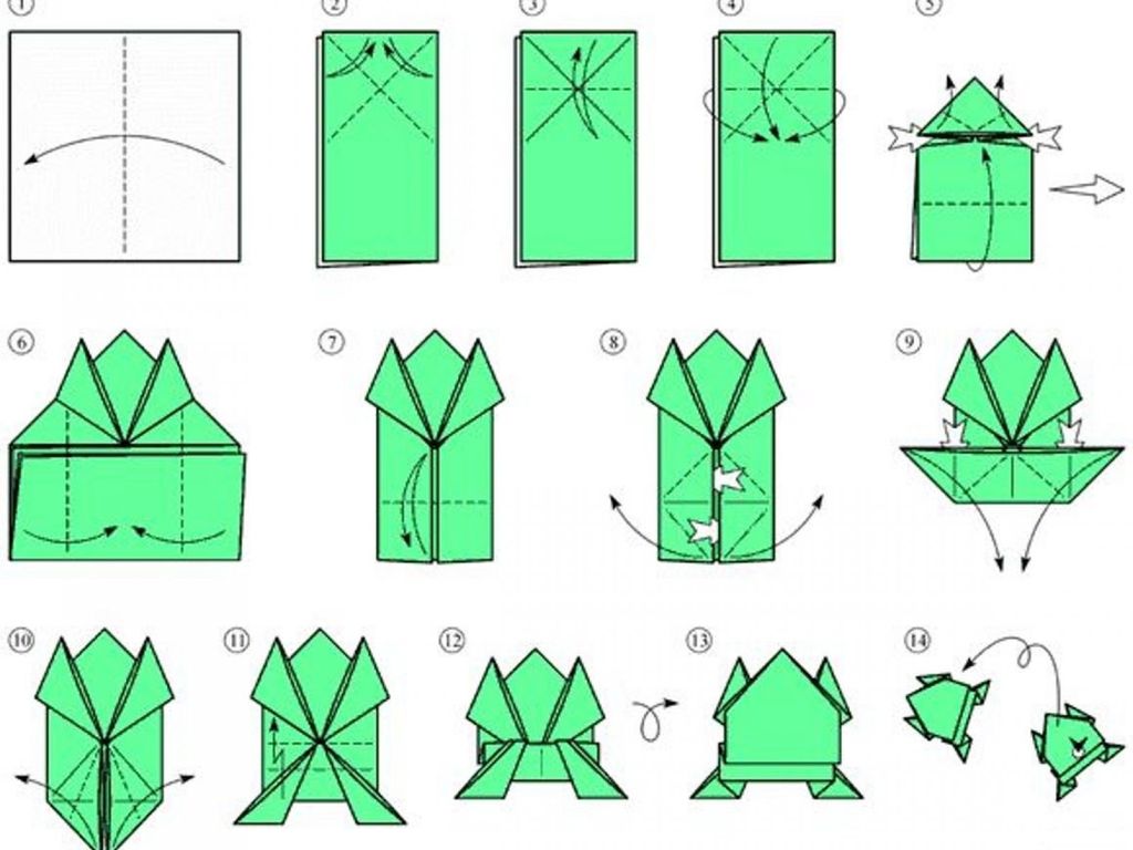 Origami cube of paper