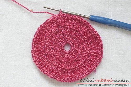 How to knit crochet flowers, tips and master classes with a photo .. Photo # 23