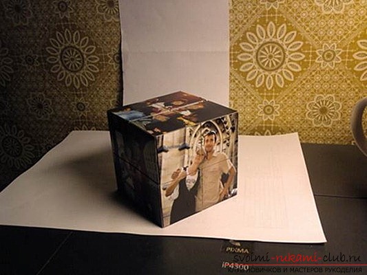 Unusual cubes with a photo. Photo №1