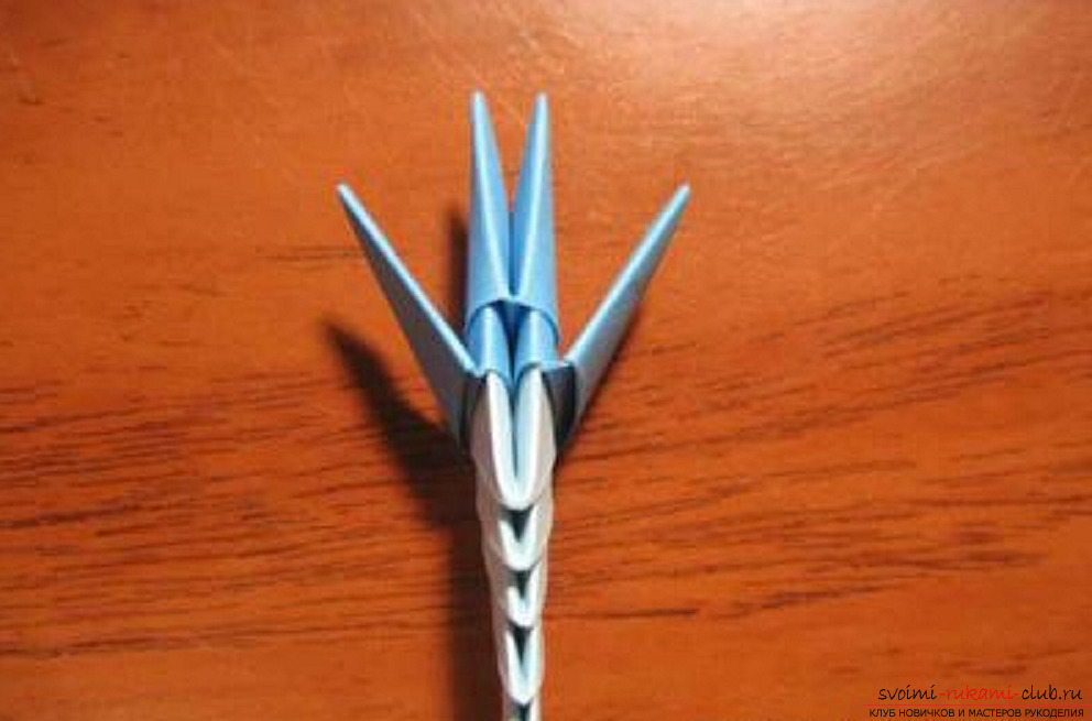 Modulare Origami Schneeflocke. Fotonummer 20