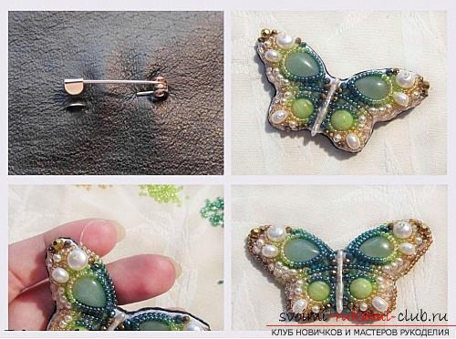 Free master classes to create brooches from beads with step-by-step photos. Photo №7