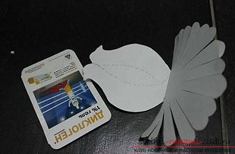 White doves made of paper. Photo №4