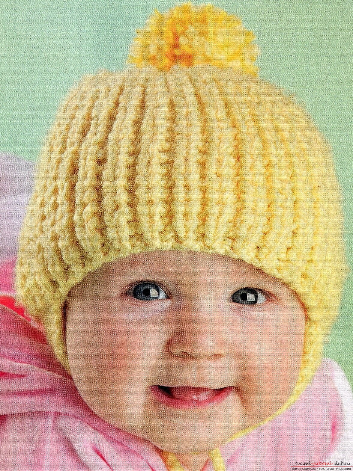 A knitted hat for a boy is sure to please your son and will warm his head and ears in winter frosts. Photo №5