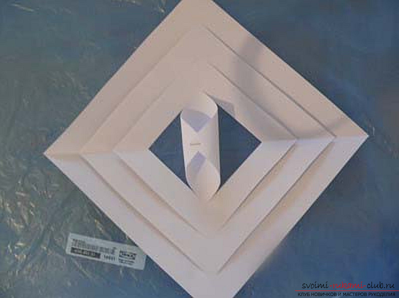 Volumetric snowflakes origami. Picture №3
