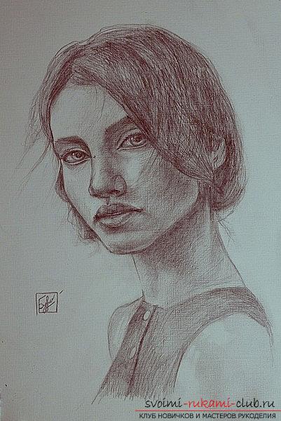 Поетапне малювання портрета дівчини. фото №1