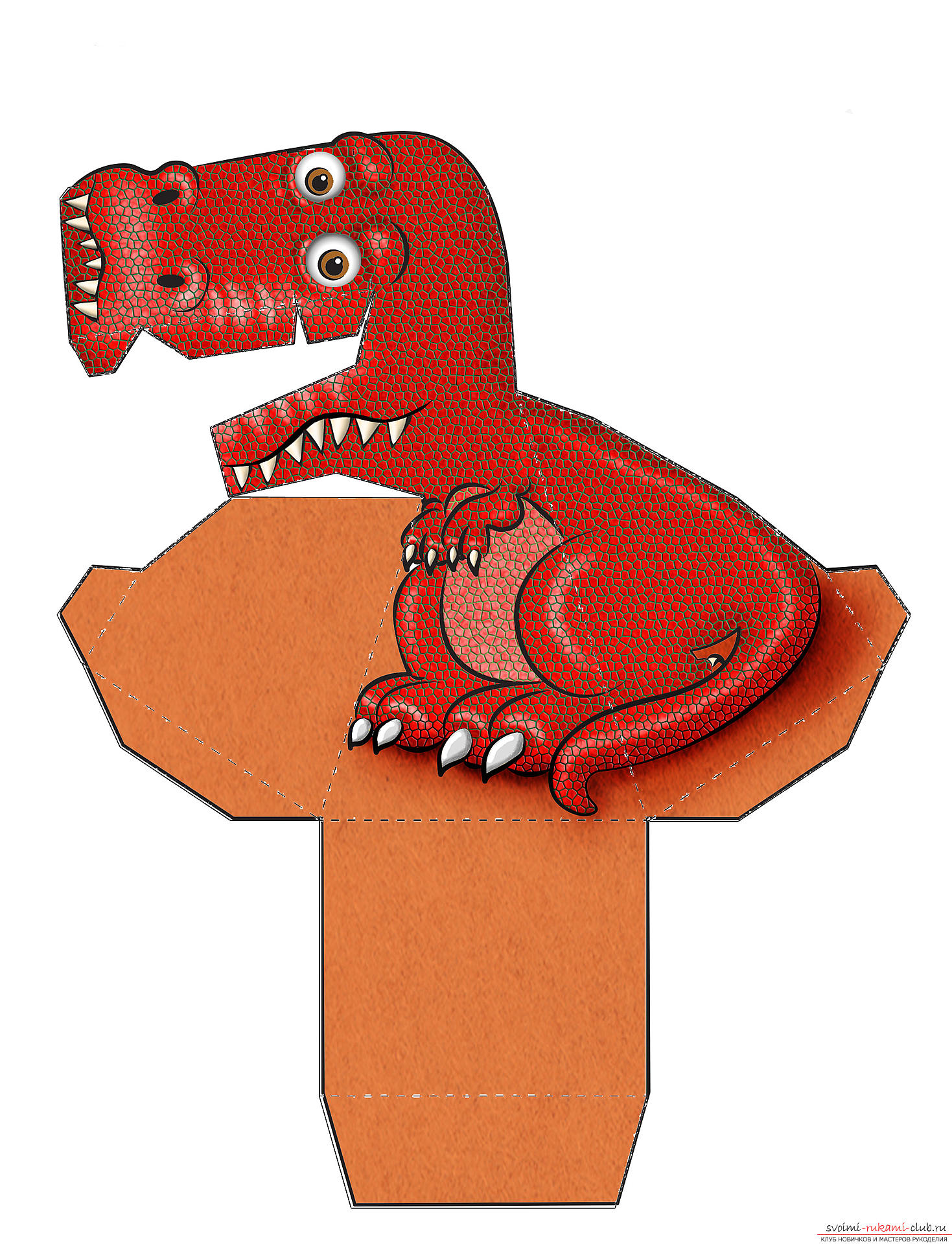 Как да направите 3D дракон от Джери Андрюс .. Снимка # 11
