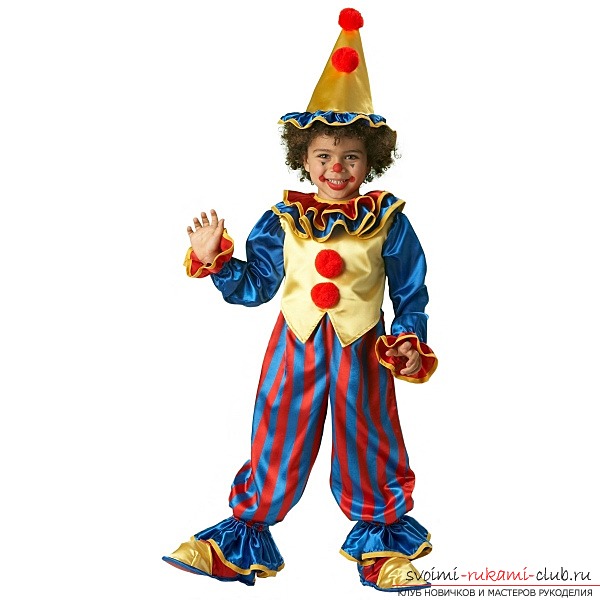 The clown costume made by own hands. Simple solutions and advice .. Photo # 1