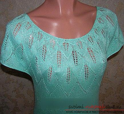 Knitting blouses with a coquette - crochet work, a scheme and a master class. Photo # 2