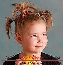 Children's hairstyles with their own hands, which can be performed in a hurry with the photo and description .. Picture №3
