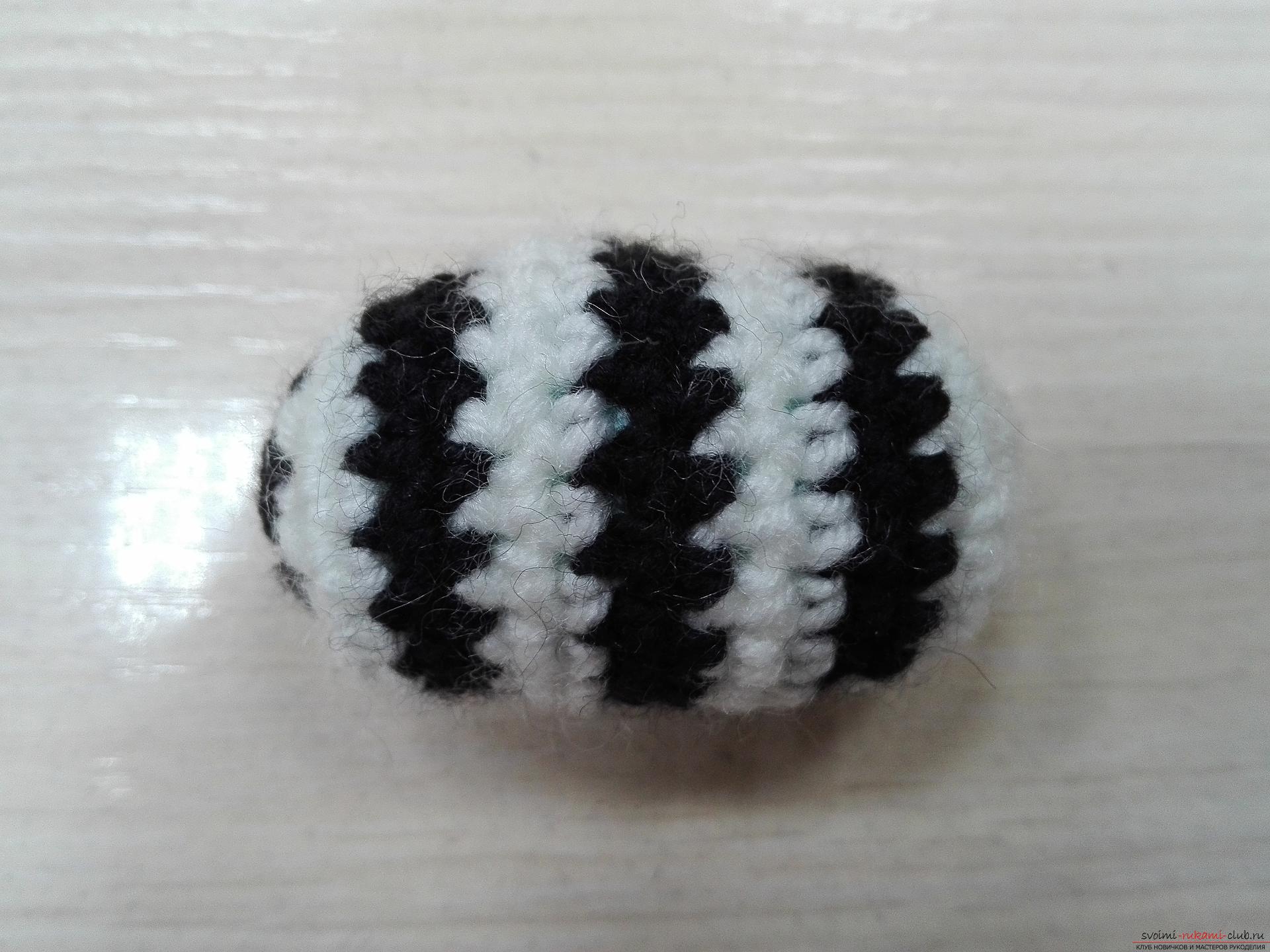 This master class toy itself teach how to tie a zebra crochet. Picture №10