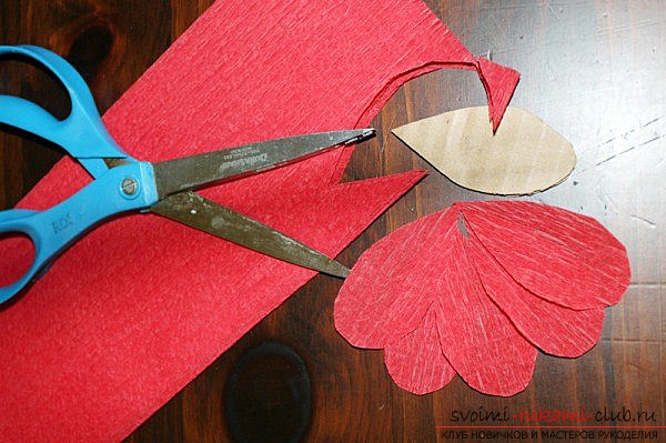 way to make paper scarlet poppies with your own hands. Photo # 2