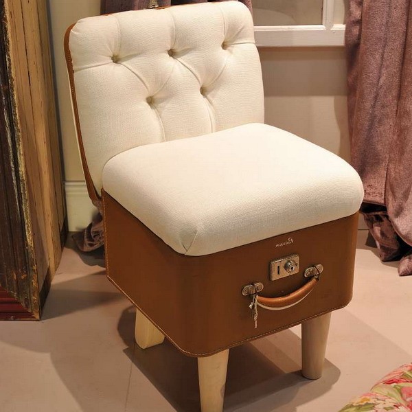 How to make a chair out of a suitcase