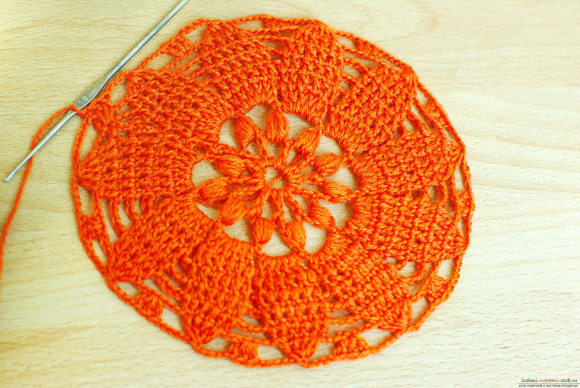 Photo to a lesson on crochet napkins. Photo №7