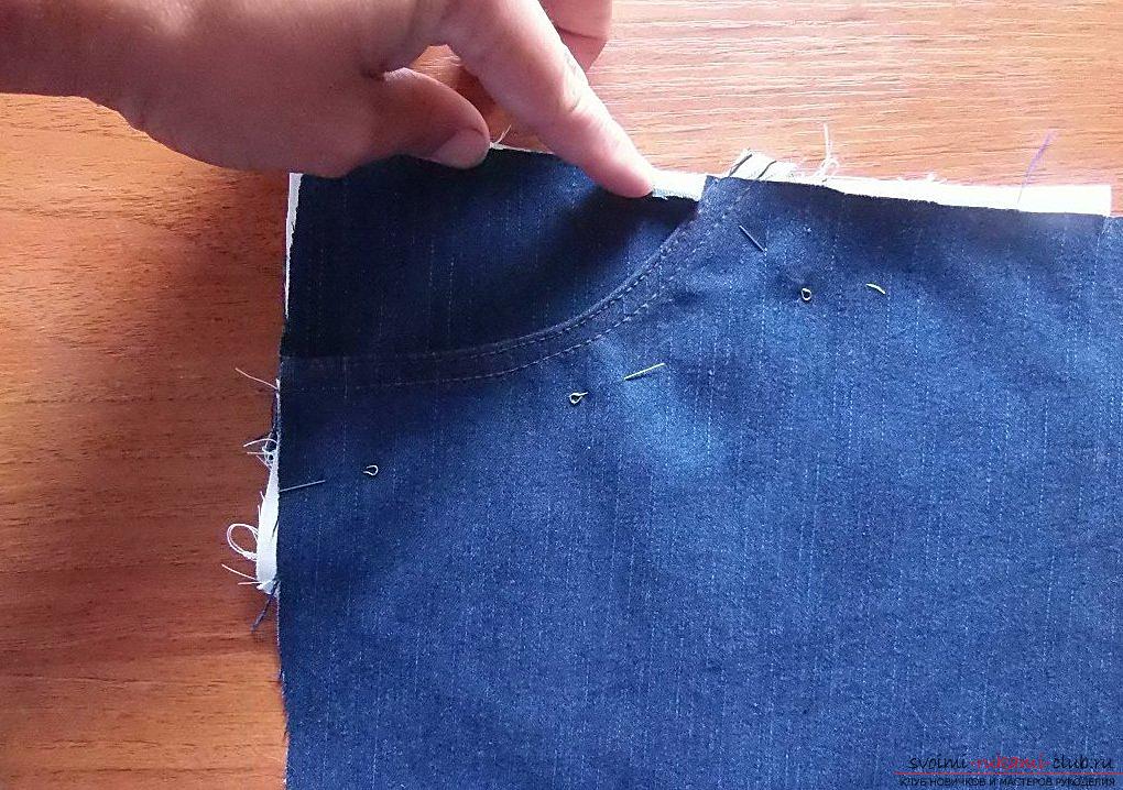 Sewing jeans shorts. Photo Number 21